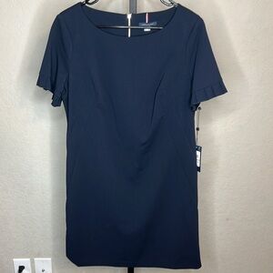 Tommy Hilfiger Navy Midi Dress